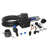 Series 400B Dual Diaphragm Chemical Transfer Pump: 12V DC Diaphragm Pump, 2" NPT FL, Hose Monsanto