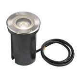 Pillar One Light Outdoor Round Recessed Light in Polished Stainless Steel