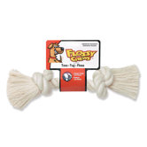 Rope Bone Dog Toy in White