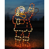 Animated Waving Santa Light