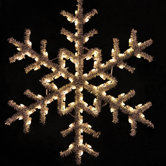 60" Hanging Garland Snowflake in Warm White