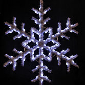 60" Hanging Garland Snowflake in Pure White