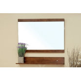 Stoddard Bathroom Mirror in Medium Walnut