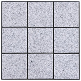 Interlocking 11-3/4" x 11-3/4" Granite Tiles in Bright Gray