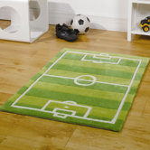 Kiddy Play Football Pitch Green Kids Rug
