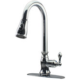 One Handle Centerset Kitchen Faucet with Pull-Down Spout