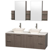 Amare 60" Double Bathroom Vanity Set