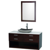 Andrea 48" Wall-Mounted Bathroom Vanity Set