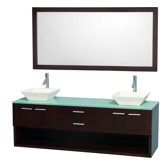 Andrea 72" Wall-Mounted Bathroom Vanity Set