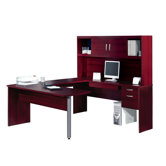 In Space U-Shape Desk with Hutch