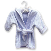 Infant Terry Velour Bath Robe in Blue