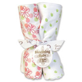 Hula Baby Blooming Bouquet 4 Pack Burp Cloth Set