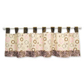 Sweet Safari Pink Window Valance