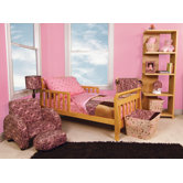 Sweet Safari Pink 4 Piece Toddler Bedding Set
