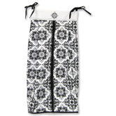 Versailles Diaper Stacker in Black and White