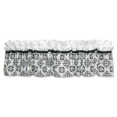 Versailles Window Valance in Black and White