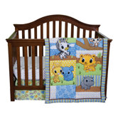 Riley Tiger and Friends 3 Piece Crib Bedding Set