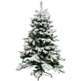 Tannenbaum mit Kunstschnee