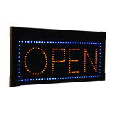 Hanging Rectangular LED Open Sign