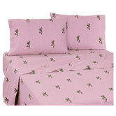 Pink Buckmark Sheet Set