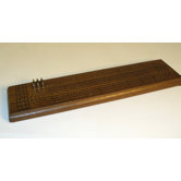 3 Track Walnut Stain Cribbage