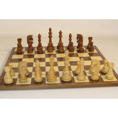 Traditional Russian on Walnut Chess Board