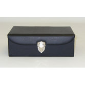 Black Vinyl Chess Box