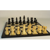 Black Lardy Classic on Black / Maple Chess Board