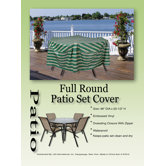Striped Patio Set Cover