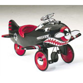 Shark Attack Pedal Plane in Black