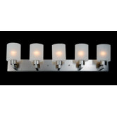 Cobalt 5 Light Vanity Light in Brushed Nickel
