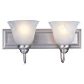 Lexington 2 Light Vanity Light in Brushed Nickel