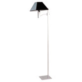 Pyramid 1 Light Floor Lamp in Polished Stainless Steel