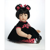 Baby Doll "Black Velvet" Black Hair / Brown Hair