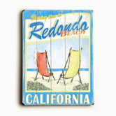 Two Canvas Chairs Wood Sign - 12" x 9"