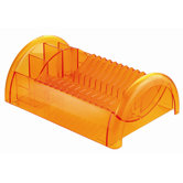 Geschirrabtropfer "Latina" in Orange transparent