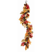 Leaf with Acorns Garland