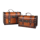 Decorative Leather Treasure Box - Small Trunk Chest