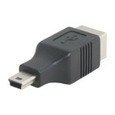 B-Female to Mini B-Male USB Adapter