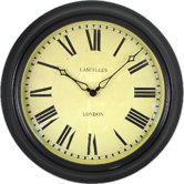 Lascelles Station Clock in Black