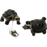Turtle Cufflinks Hand Painted