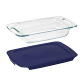 Easy Grab 2 Qt. Oblong Baking Dish with Plastic Cover