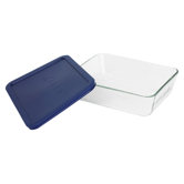 Storage 6-Cup Rectangular Dish with Plastic Cover