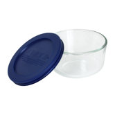 Storage 1-Cup Round Dish with Plastic Cover