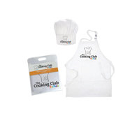 Apron and Hat in White (Ages 8-12)