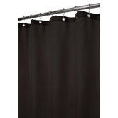 Dorset Solid Shower Curtain in Black