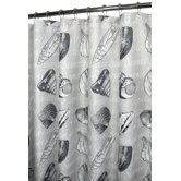Seashore Notes Shower Curtain