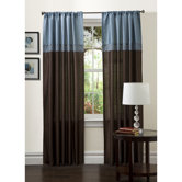 Geometrica Panel Pair in Blue / Chocolate
