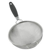 7" Food Strainer with Gray Handle