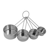 4 Piece Stainless Steel Measuring Cup Set